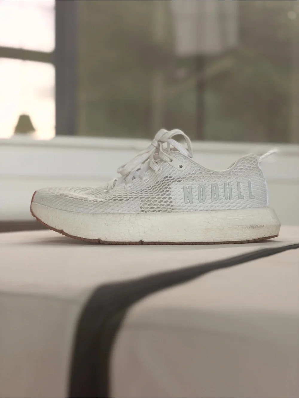 NOBULL White Mesh Athletic Shoe